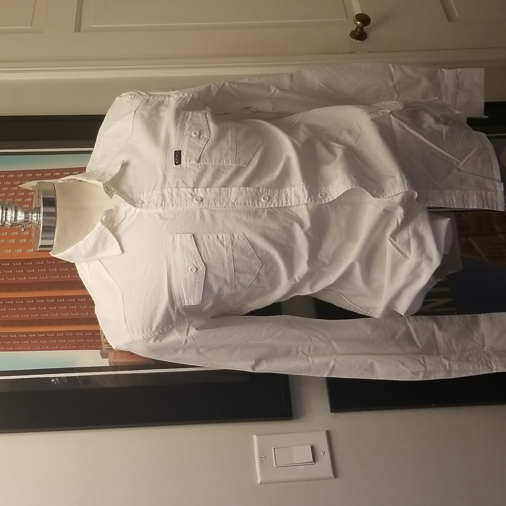 Men's Buffalo David Bitton White Button Down